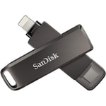 SanDisk iXpand Lıxe 64GB USB-C Lightning Flash Bellek (SDIX70N-064G-GN6NN) - USB 3.2 Gen1, Gri, Hızlı Aktarım, NAND, OTG