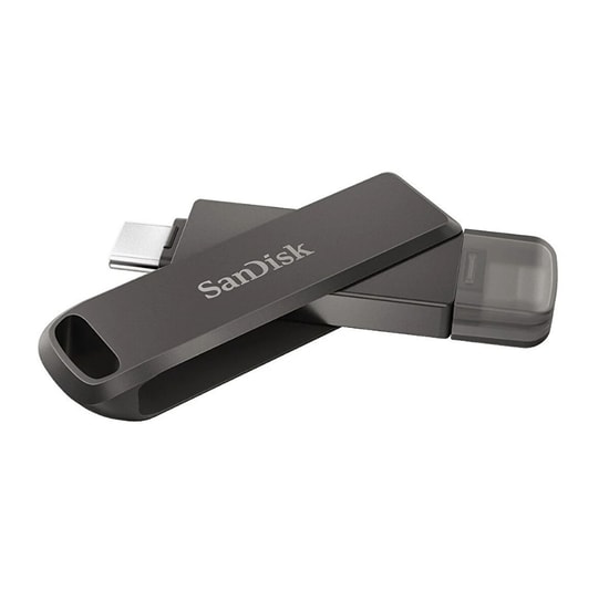 SanDisk iXpand Lıxe 64GB USB-C Lightning Flash Bellek (SDIX70N-064G-GN6NN) - USB 3.2 Gen1, Gri, Hızlı Aktarım, NAND, OTG