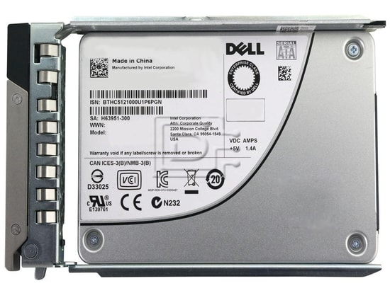 Dell 1.92TB 2.5" SATA Okuma Yoğun Sunucu SSD (400 AXSD) - Sata 6Gbps, 512e, TLC, Hot-Plug, R760 Uygun