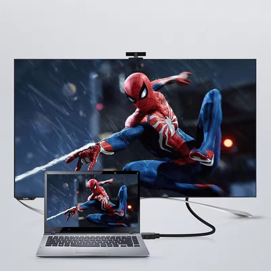 Nettech NT-HD01 4K Plastik 150cm HDMI Kablo (Siyah) NT-100949 - 1.5M, Yüksek Çözünürlük, Dayanıklı Örgü Yapı