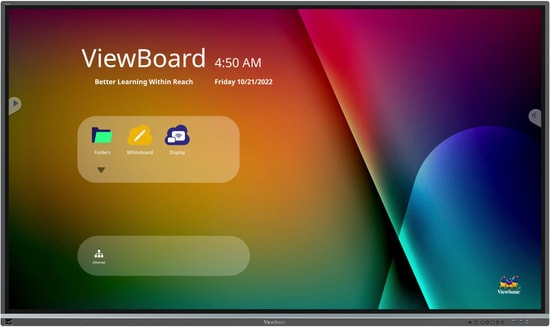 ViewSonic IFP6550-5F 65" ViewBoard 4K İnteraktif Ekran - 40 Nokta Dokunmatik, Android 13, USB-C PD, myViewBoard