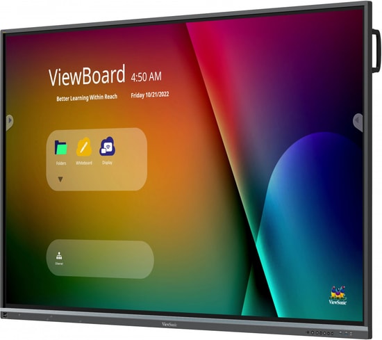 ViewSonic IFP6550-5F 65" ViewBoard 4K İnteraktif Ekran - 40 Nokta Dokunmatik, Android 13, USB-C PD, myViewBoard