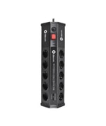 Dexim SP10BG 10 Port 2 USB Akım Koruyucu Priz (DCP010) - 1.8M Kablo, 3680W, Tam hat 6000V Koruma, Dalgalanma Göstergesi