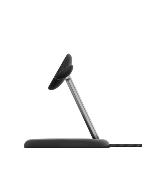 Belkin BoostCharge Pro Siyah Qi2 15W 3'ü 1 Arada MagSafe Şarj Standı (WIZ023VFWH) - USB-C Girişli, LED Şarj Göstergesi
