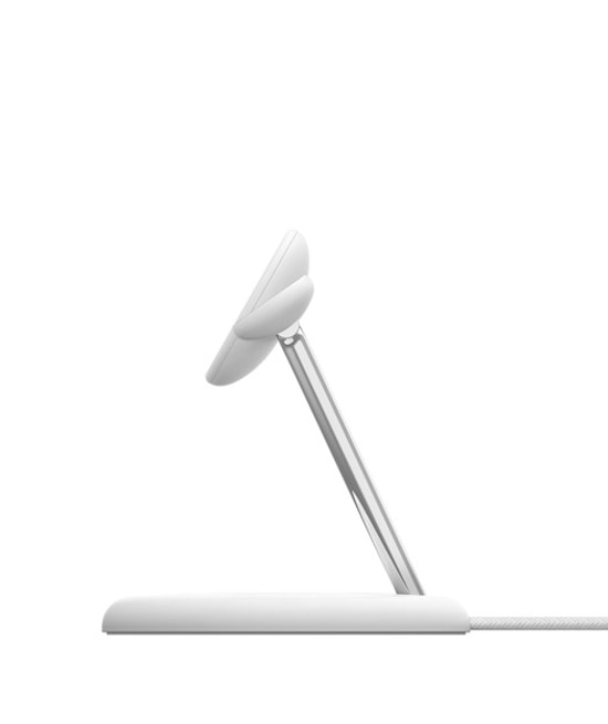 Belkin BoostCharge Pro Beyaz Qi2 15W 3'ü 1 Arada MagSafe Şarj Standı (WIZ023VFWH) - USB-C Girişli,, LED Şarj Göstergesi