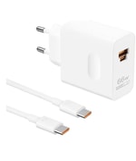 Huawei SuperPower 66W Beyaz Duvar Tipi Şarj Cihazı (55037871) - USB-C ve USB-A Çıkış, PD 3.0, PPS, USB-C Kablolu