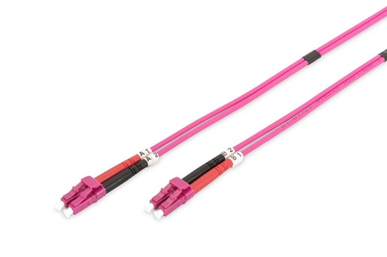 Digitus Fiber Optik Multimode Pembe 2 Metre OM4 LC/LC Patch Kablo  (DK-2533-02-4) - 50/125m Duplex LSZH Kablo