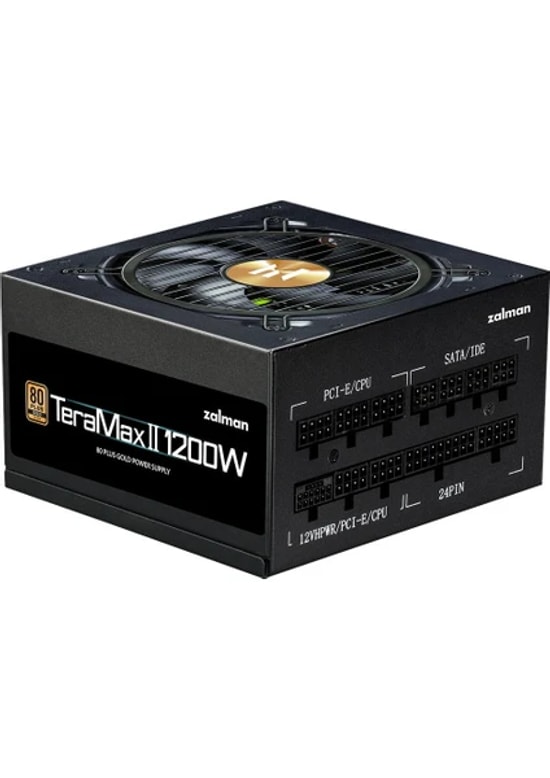 Zalman ZM1200-TMX2 TeraMax II 1200W 80+ Gold Tam Modüler Güç Kaynağı - PCIe 5.0, Aktif PFC, Tam Modüler, Yüksek Verimli