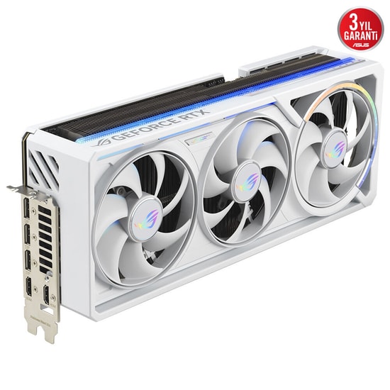Asus ROG Astral RTX 5090 Beyaz 32GB OC GDDR7 Ekran Kartı - 2580 MHz, DLSS 4, GSync, 2x HDMI, 3x DP, RGB, 90YV0LWA-M0NA00