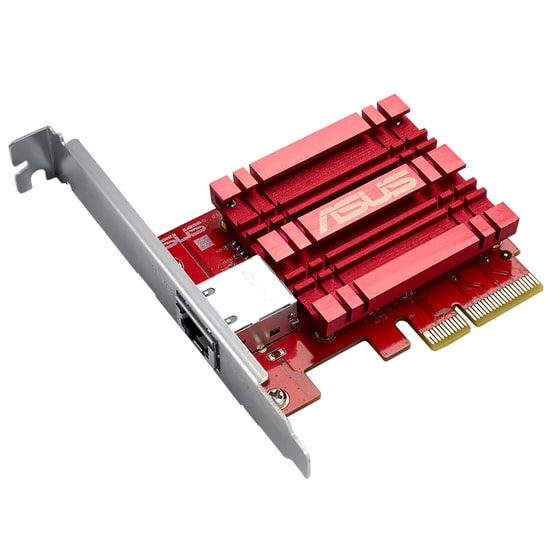 ASUS XG-C100C 10G BASE-T PCIe Ağ Adaptörü (90IG08B0-MO0B00) - 10Gbps Hız, PCIe 3.0/2.1/2.0, RJ45, VLAN, QoS Desteği