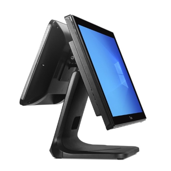 TIWOX TP-6610D 18.5" Dokunmatik POS PC - i5 10. Nesil, 16GB DDR4 RAM, 256GB NVMe SSD, 1366x768, 13.2" Müşteri Ekranı