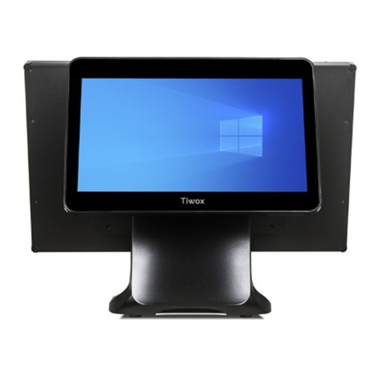 TIWOX TP-6610D 18.5" Dokunmatik POS PC - i5 10. Nesil, 16GB DDR4 RAM, 256GB NVMe SSD, 1366x768, 13.2" Müşteri Ekranı