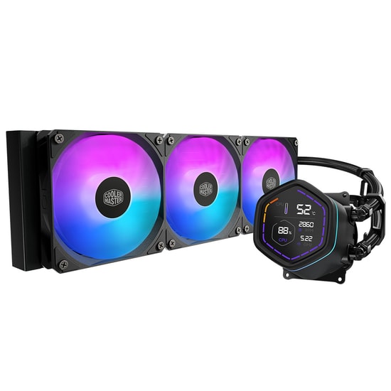Cooler Master MasterLiquid Nex Digital 360mm Siyah ARGB Sıvı Soğutucu (MLX-D36M-A18PA-RD) - 3x120mm Fan, 360mm Radyatör