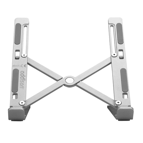 Addison ADS-AL05 Alüminyum Laptop Standı - 7 Kademeli Ayarlı, Kaymaz Yüzey, Isı Dağılımı Destekli, Gümüş Renk