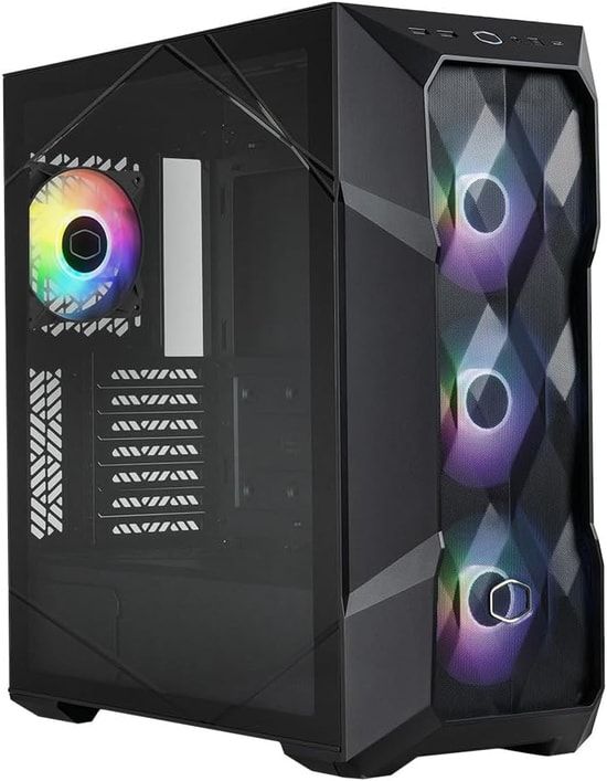 Cooler Master TD500 V2 Siyah 850W 80+ Gold ARGB Mesh PC Kasası (TD500V2-KGNN85-STU) - ATX 3.1, TG Yan, 4x120mm Fanlı