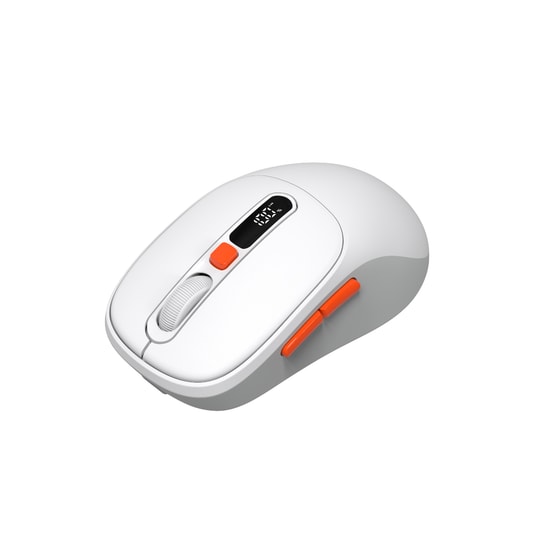 Frisby FM-294WM Beyaz Kablosuz Optik Mouse - 3200 Ayarlanabilir DPI, 6 Tuşlu, 2.4GHz & Bluetooth, Şarj Göstergeli