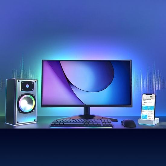 TP-LINK TAPO L900-5 RGBIC 5 Metre Akıllı Wi-Fi LED Işık Şeridi - Çok Renkli, Kesilebilir, Sesli Kumanda, Kolay Kurulum