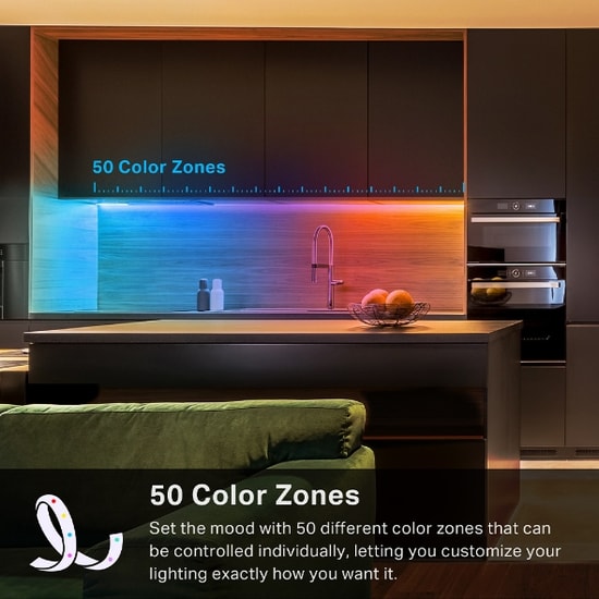 TP-LINK TAPO L930-5 RGBW 5 Metre Akıllı Wi-Fi LED Işık Şeridi - 50 Renk Bölümü, HomeKit, Müzik Senkronizasyonu