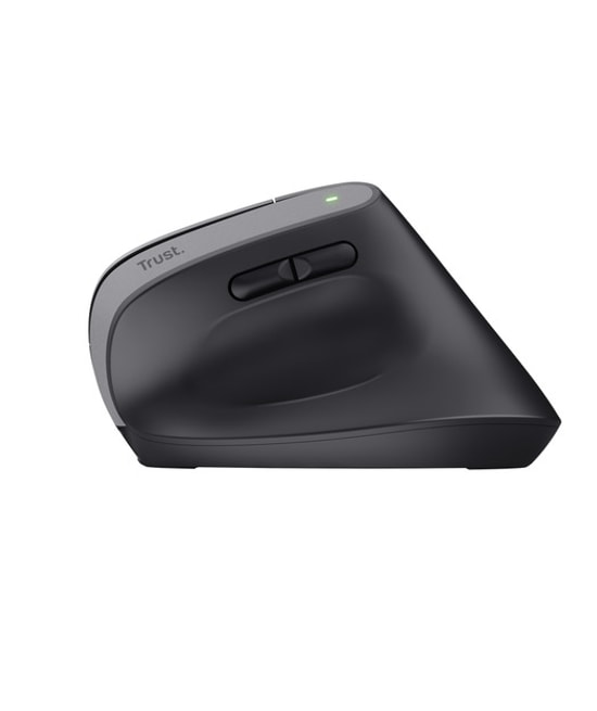 Trust Bayo+ TRU25146 Ergonomik Kablosuz Dikey Mouse - Siyah, 2400 DPI, Bluetooth+2.4GHz, Şarj Edilebilir, 6 Tuşlu