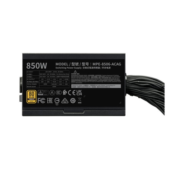 Cooler Master MWE Gold 850W V3 80+ Gold Güç Kaynağı (MPE-8506-ACAG-BEU) - ATX 3.1, PCIe 5.0, 120mm Fan PFC, OCP