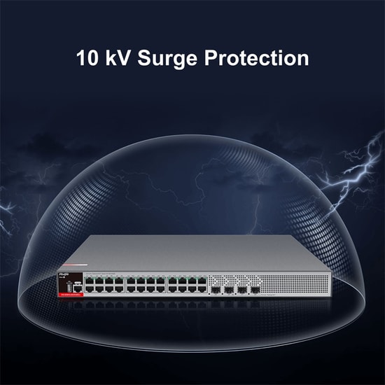 Ruijie RG-S2915-24GT4MS-L L2+ Yönetilebilir Switch - 24 Port Gigabit, 4x 1GE/2.5GE SFP, 10kV Aşırı Gerilim Koruması