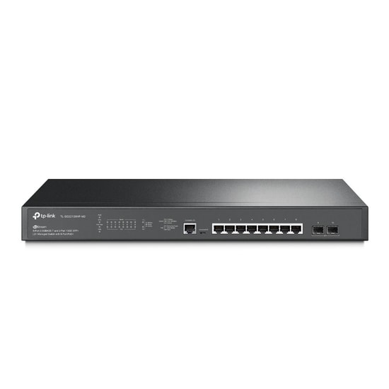 TP-Link TL-SG3210XHP-M2 Omada 8 Port 2.5G PoE+ L2+ Yönetilebilir Switch - 8x 2.5Gbps, 2x 10G SFP+ Uplink, 240W PoE Bütçe