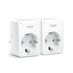 TP-Link Tapo P100-2P Mini Akıllı İkili Wi-Fi Soket - 2300W, Uzaktan Kontrol, Zamanlayıcı Özellikli Akıllı Priz