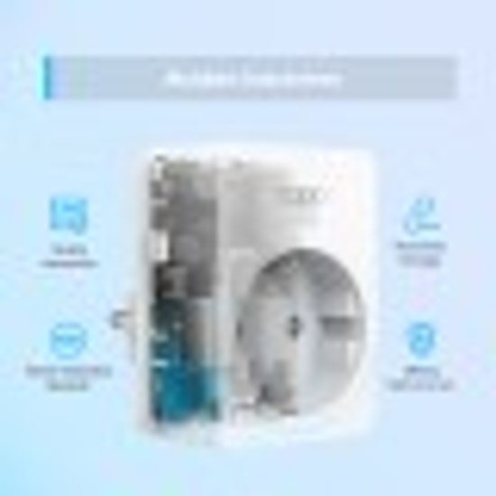 TP-Link Tapo P100-2P Mini Akıllı İkili Wi-Fi Soket - 2300W, Uzaktan Kontrol, Zamanlayıcı Özellikli Akıllı Priz