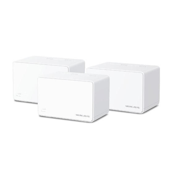 TP-Link Mercusys Halo H80X AX3000 Mesh WiFi 6 Router (Üçlü Paket) - 3000Mbps, 650m Kapsama, 2xGbit Port, App Kontrolü