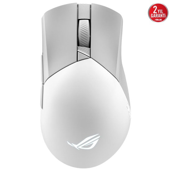 ASUS ROG Gladius III Wireless AimPoint V2 Beyaz Mouse (90MP02Y0-BMUA11) - 3600dpi, 6 Tuş, BT/2.4GHz, Değişebilir Switch