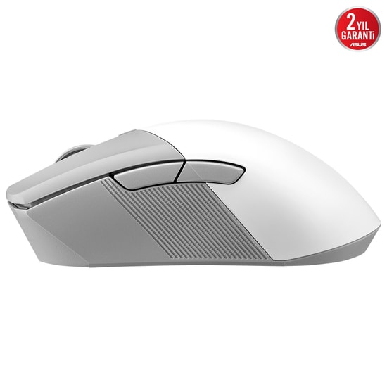 ASUS ROG Gladius III Wireless AimPoint V2 Beyaz Mouse (90MP02Y0-BMUA11) - 3600dpi, 6 Tuş, BT/2.4GHz, Değişebilir Switch