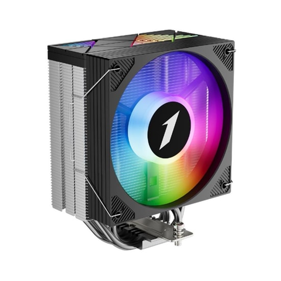1st Player Cryo CY12LSiyah 120mm ARGB Kule Tipi İşlemci Soğutucu (CY12L-BK) - AM5/LGA1700, 4x6mm Bakır Isı Boru, 1900RPM