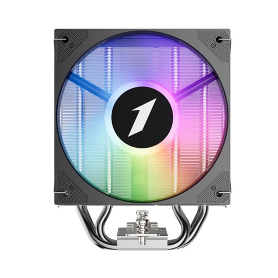 1st Player Cryo CY12LSiyah 120mm ARGB Kule Tipi İşlemci Soğutucu (CY12L-BK) - AM5/LGA1700, 4x6mm Bakır Isı Boru, 1900RPM