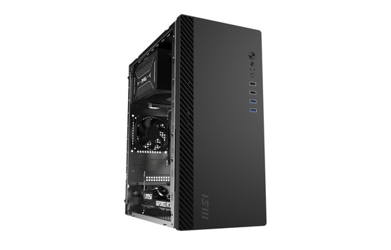 MSI PRO SHIELD M100P Micro ATX Bilgisayar Kasası - 1x120mm Fanlı, Mini Tower, Kompact Form, 2x2.5", 2x3.5", 2xUSB 5Gbps