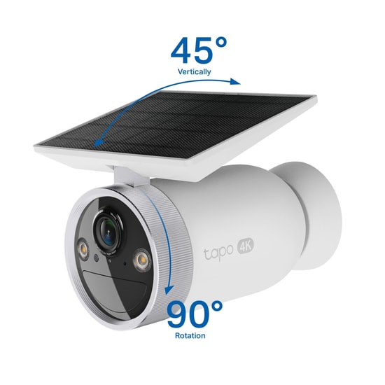 TP-Link Tapo C465 8MP 4K UHD Dahili Güneş Panelli Güvenlik Kamerası - IP65, Çift Bant, 30m Gece Görüşü, 7800 mAh Pil