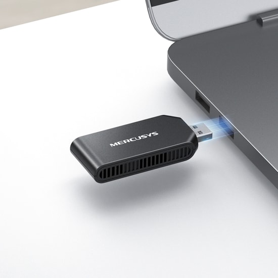 TP-LINK Mercusys MA70XM AX1800 WiFi 6 Kablosuz USB Adaptör - 1800Mbps, MU-MIMO, Çift Bant, 2.4/5 GHz, USB 3.0, WPA3