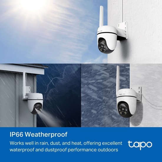 TP-Link Tapo C501GW 4G LTE Dış Mekan Pan/Tilt Güvenlik Kamerası - 1080P, 30m IR, Renkli Gece Görüşü, IP66, 360 İzleme