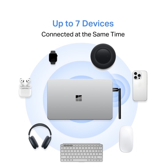 TP-LINK Mercusys MA550H Bluetooth 5.4 USB Adaptör - Uzun Menzil, Yüksek Hızlı Bağlantı, Harici Anten, BLE, Hızlı EDR