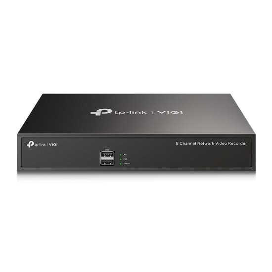 TP-LINK VIGI NVR1008H 8 Kanal NVR Kayıt Cihazı - 2xUSB, 5MP'ye Kadar 80Mbps, İki Yönlü Ses, 1xSATA 10TB Destekli, H.265+