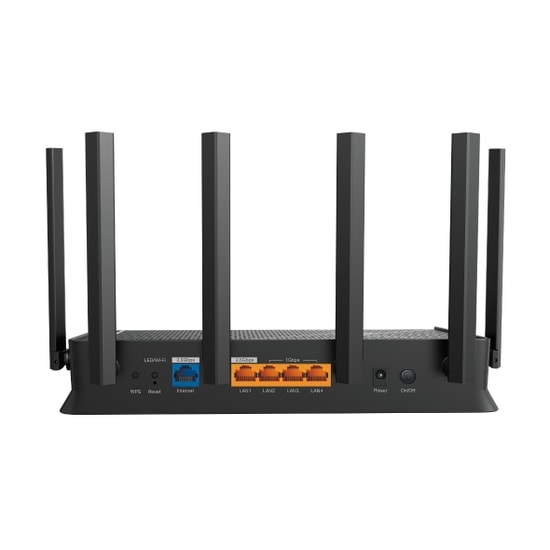 TP-Link Archer BE400 BE6500 WiFi 7 Router - 6.5 Gbps, Dual-Band, 2.5 Gbps Port, MU-MIMO, 6 Anten, EasyMesh