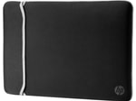 HP 2UF62AA 15.6" Neopren Ters Çevrilebilir Notebook Kılıfı - Siyah, Gümüş, Fermuarsız, Suya Dayanıklı, Çizilmez