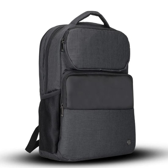 PLM Octagon 15.6" Siyah Oyuncu Notebook Sırt Çantası - Suya Dayanıklı Keten Kumaş, EVA Destekli, File Cep, Ergonomik