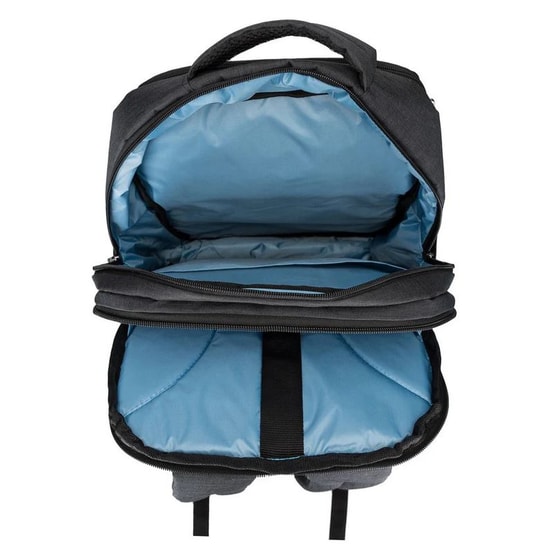 PLM Octagon 15.6" Siyah Oyuncu Notebook Sırt Çantası - Suya Dayanıklı Keten Kumaş, EVA Destekli, File Cep, Ergonomik