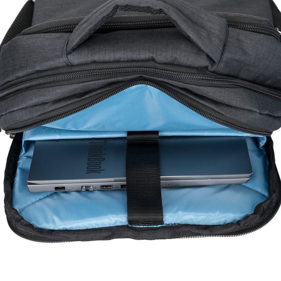 PLM Octagon 15.6" Siyah Oyuncu Notebook Sırt Çantası - Suya Dayanıklı Keten Kumaş, EVA Destekli, File Cep, Ergonomik