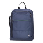 PLM Neptun 15.6" Lacivert Notebook Sırt Çantası - Suya Dayanıklı Keten Kumaş, Köpük Desteği, EVA Dolgu, 40mm Derinlik
