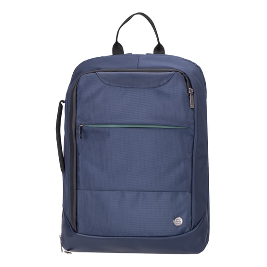 PLM Neptun 15.6" Lacivert Notebook Sırt Çantası - Suya Dayanıklı Keten Kumaş, Köpük Desteği, EVA Dolgu, 40mm Derinlik