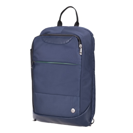PLM Neptun 15.6" Lacivert Notebook Sırt Çantası - Suya Dayanıklı Keten Kumaş, Köpük Desteği, EVA Dolgu, 40mm Derinlik