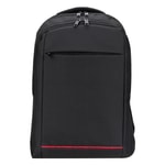PLM Bergamin 15.6" Siyah Notebook Sırt Çantası - 2 Ana Bölme, Köpük Dolgu, Su Geçirmez, Suluk Bölmeli, EVA Destekli
