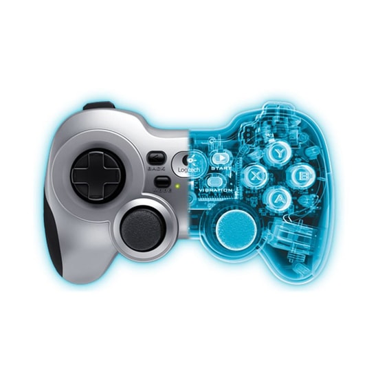 Logitech F710 Geri Beslemeli Kablosuz Gamepad (940-000142) - Çift Titreşimli, 4 Yönlü D-Pad, Gri, DirectInput Modu