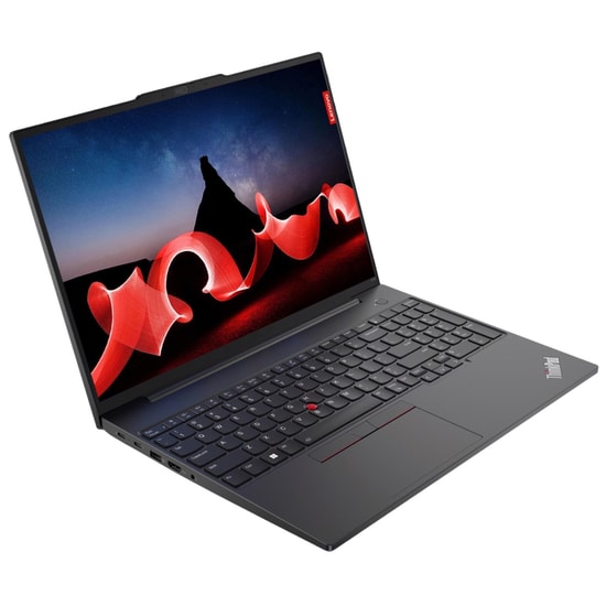 Lenovo ThinkPad E16 Gen3 Ultra 5-225U Laptop (21SR006VTX) - 16GB DDR5 RAM, 512GB SSD, 16" WUXGA, FreeDOS, Intel Graphics
